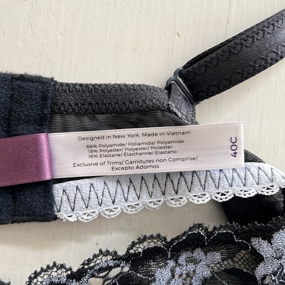 Adore Me Bra 40C Gray lace - Picture 7 of 8